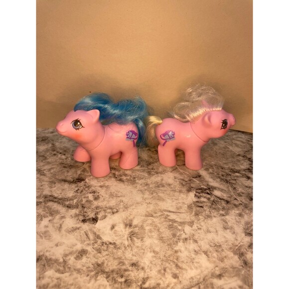 My Little Pony G1 Newborn Twins Sniffles and Sticky 1987 - Picture 1 of 11